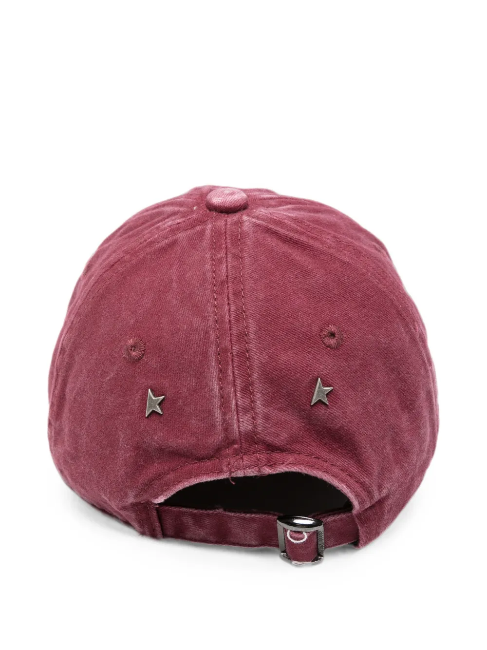 Golden Goose Honkbalpet met stervormige studs en logo-patch Rood