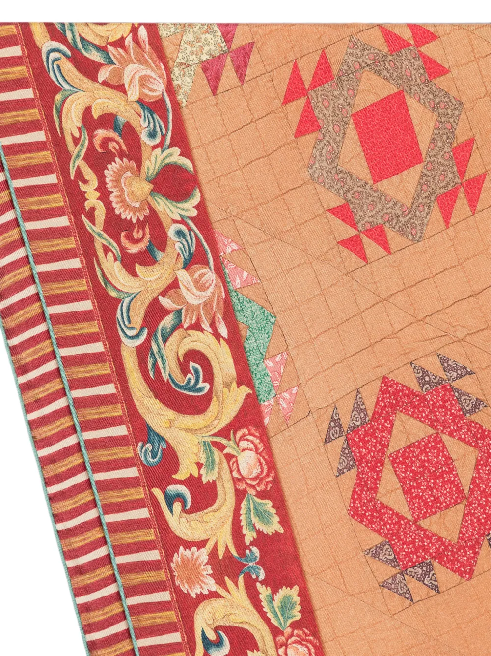Pierre-Louis Mascia Sjaal met geometrische print Bruin
