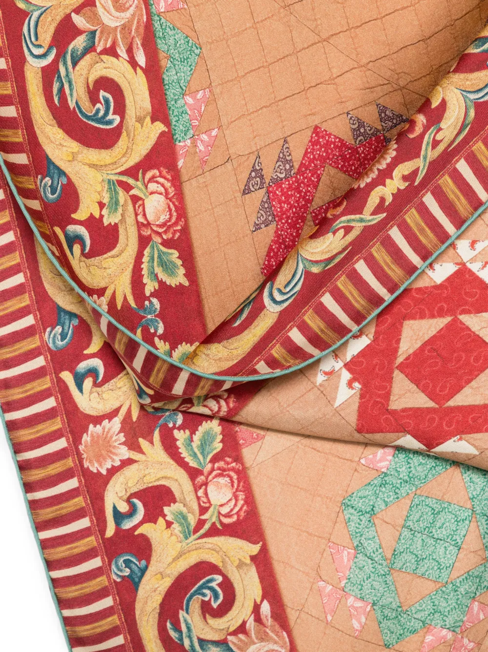 Pierre-Louis Mascia Sjaal met geometrische print Bruin