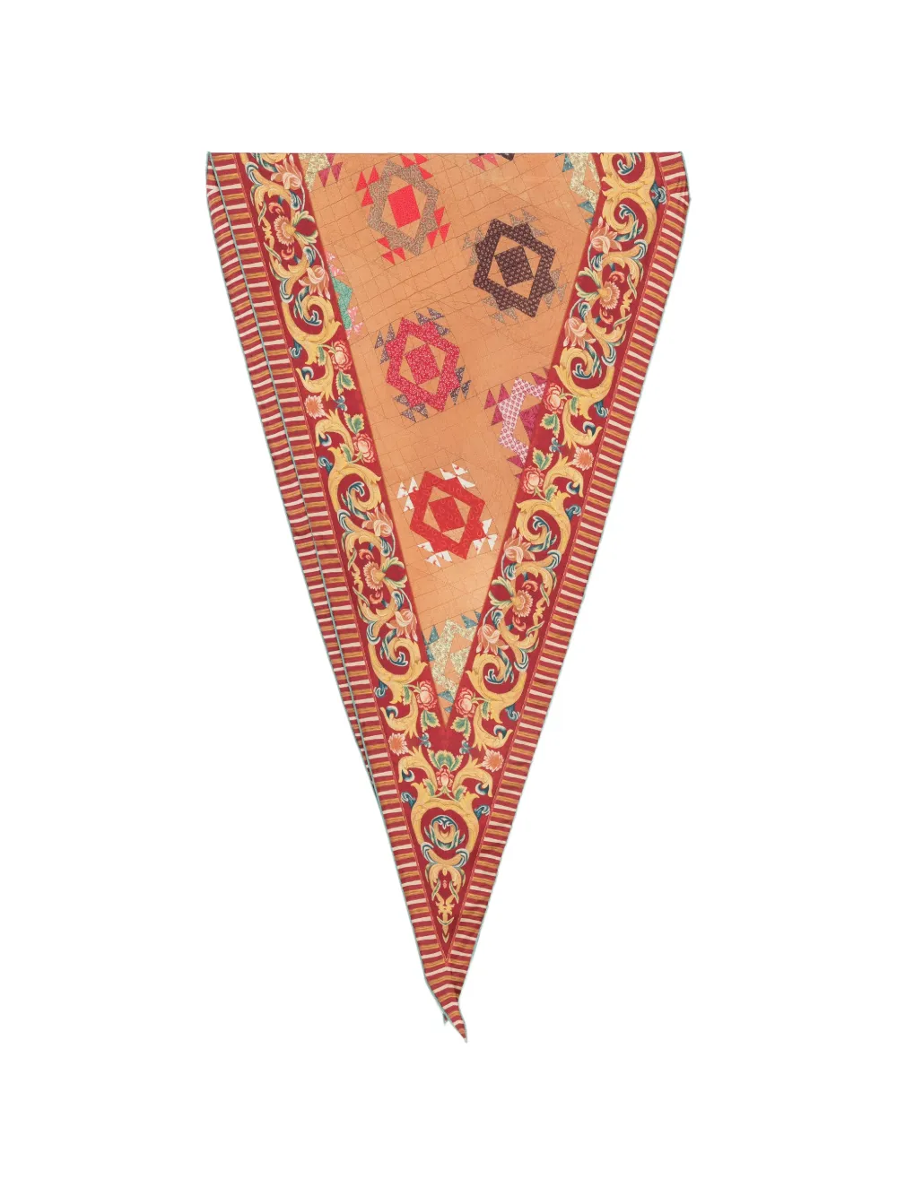 Pierre-Louis Mascia geometric-pattern scarf - Marrone