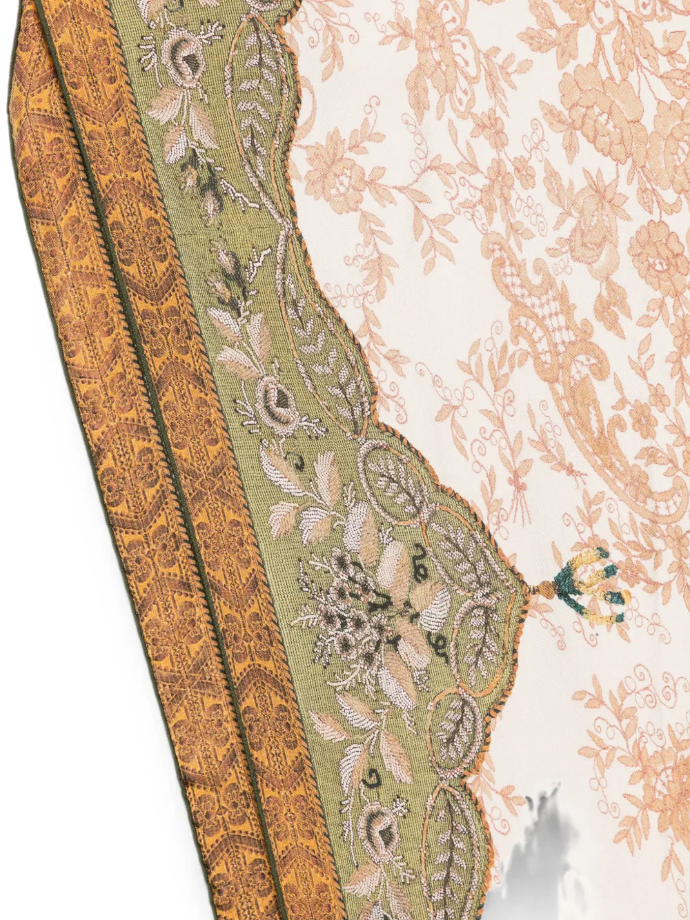Pierre-Louis Mascia Sjaal met bloemenprint Beige