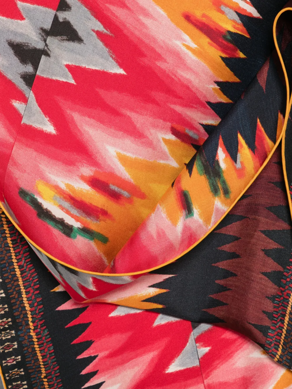 Pierre-Louis Mascia Sjaal met Ikat-print Rood
