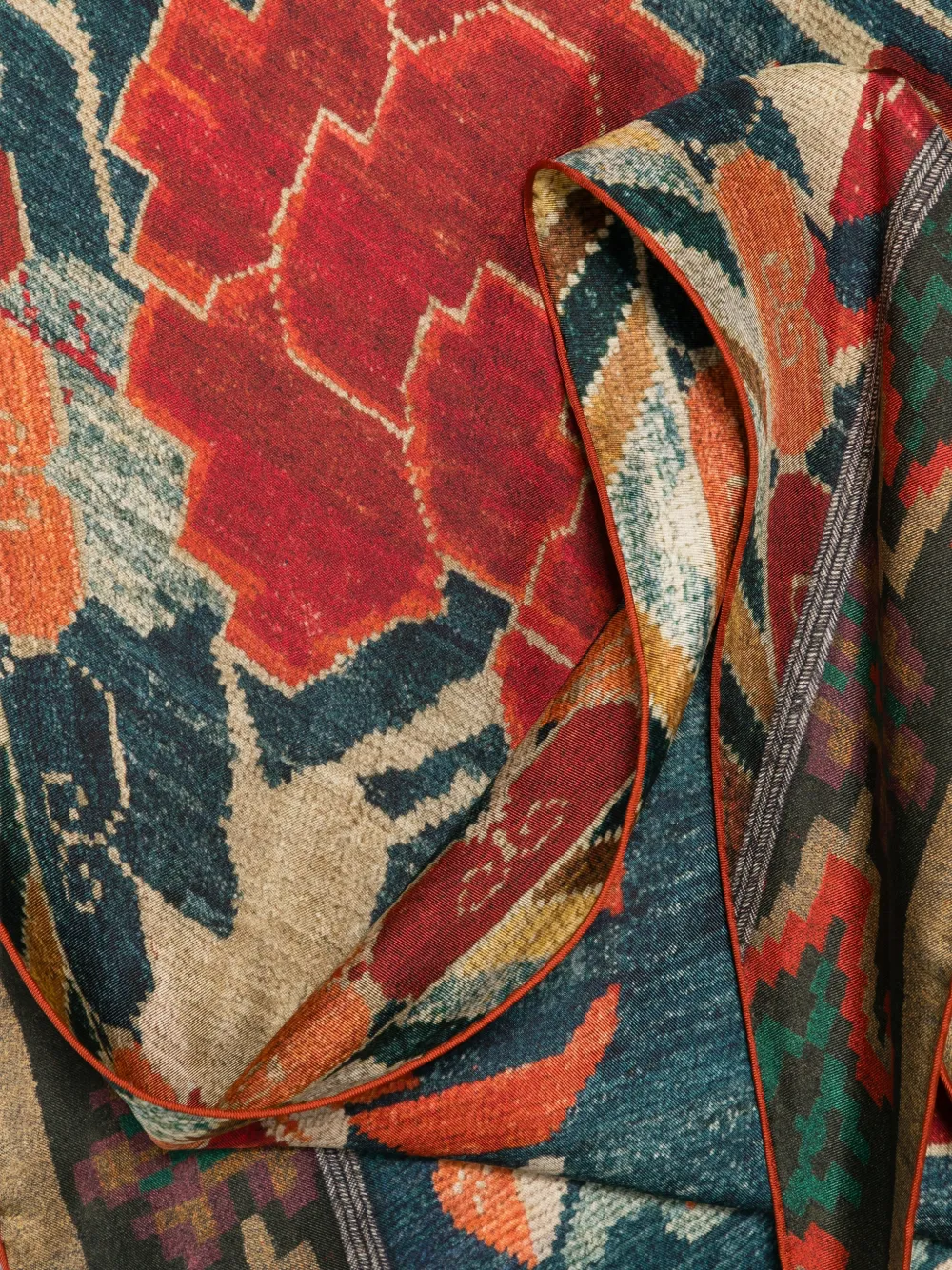 Pierre-Louis Mascia Sjaal met bloemenprint Blauw