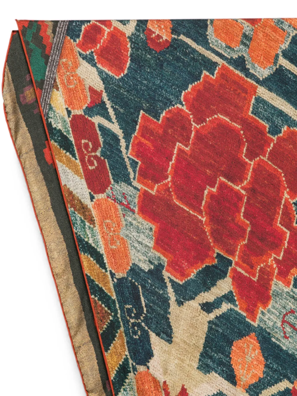 Pierre-Louis Mascia Sjaal met bloemenprint Blauw