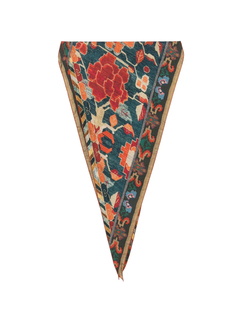 Pierre-Louis Mascia floral-print scarf - Blu