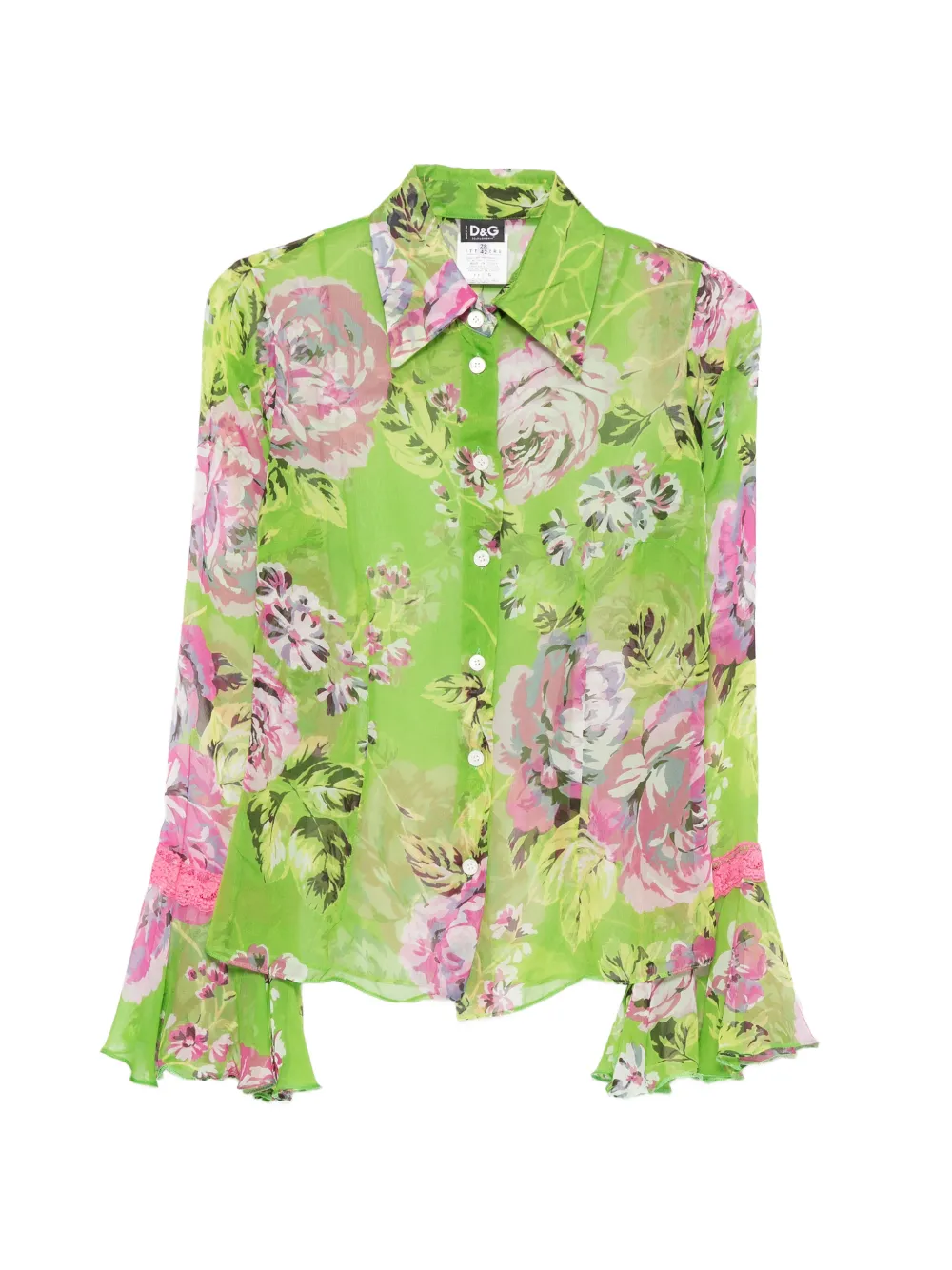 Dolce & Gabbana Pre-Owned 2000s Hemd mit Blumenprint - Grün