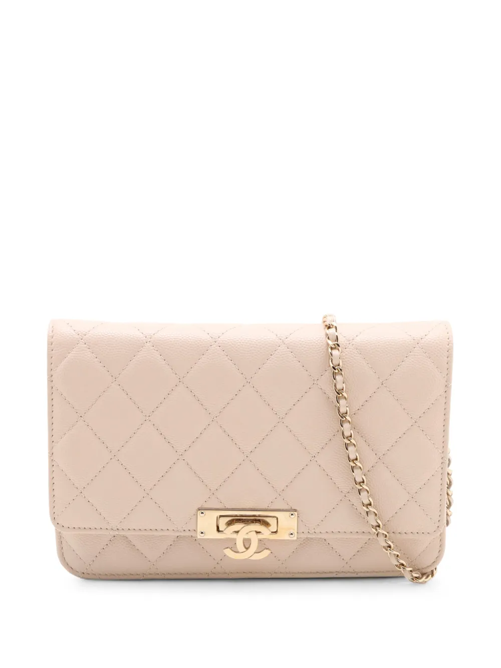 CHANEL Pre-Owned Borsa a tracolla Golden Class in pelle Caviar trapuntata con catena 2017-2018 - Rosa