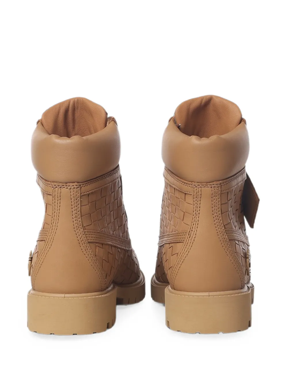 Timberland woven-leather hiking boots Beige