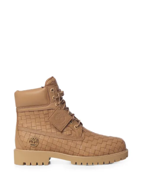 Timberland woven-leather hiking boots