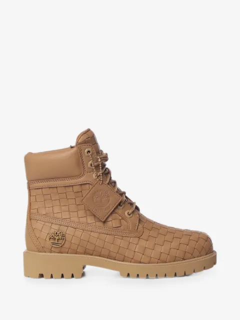 Timberland woven-leather hiking boots