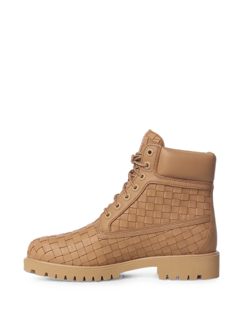 Timberland woven-leather hiking boots Beige