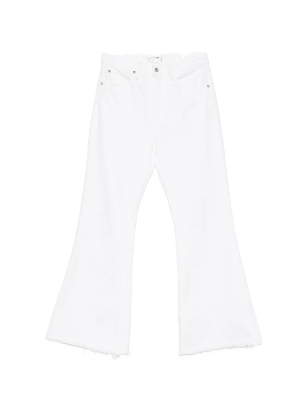 FRAME frayed-hem jeans - Bianco