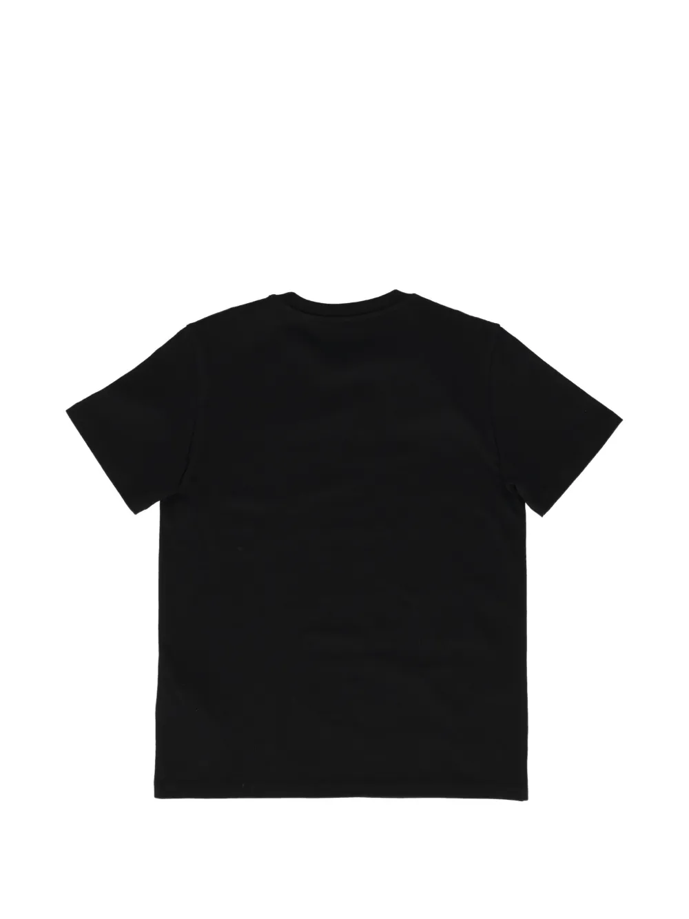 Balmain Kids katoenen T-shirt met geschoten mouwen Zwart