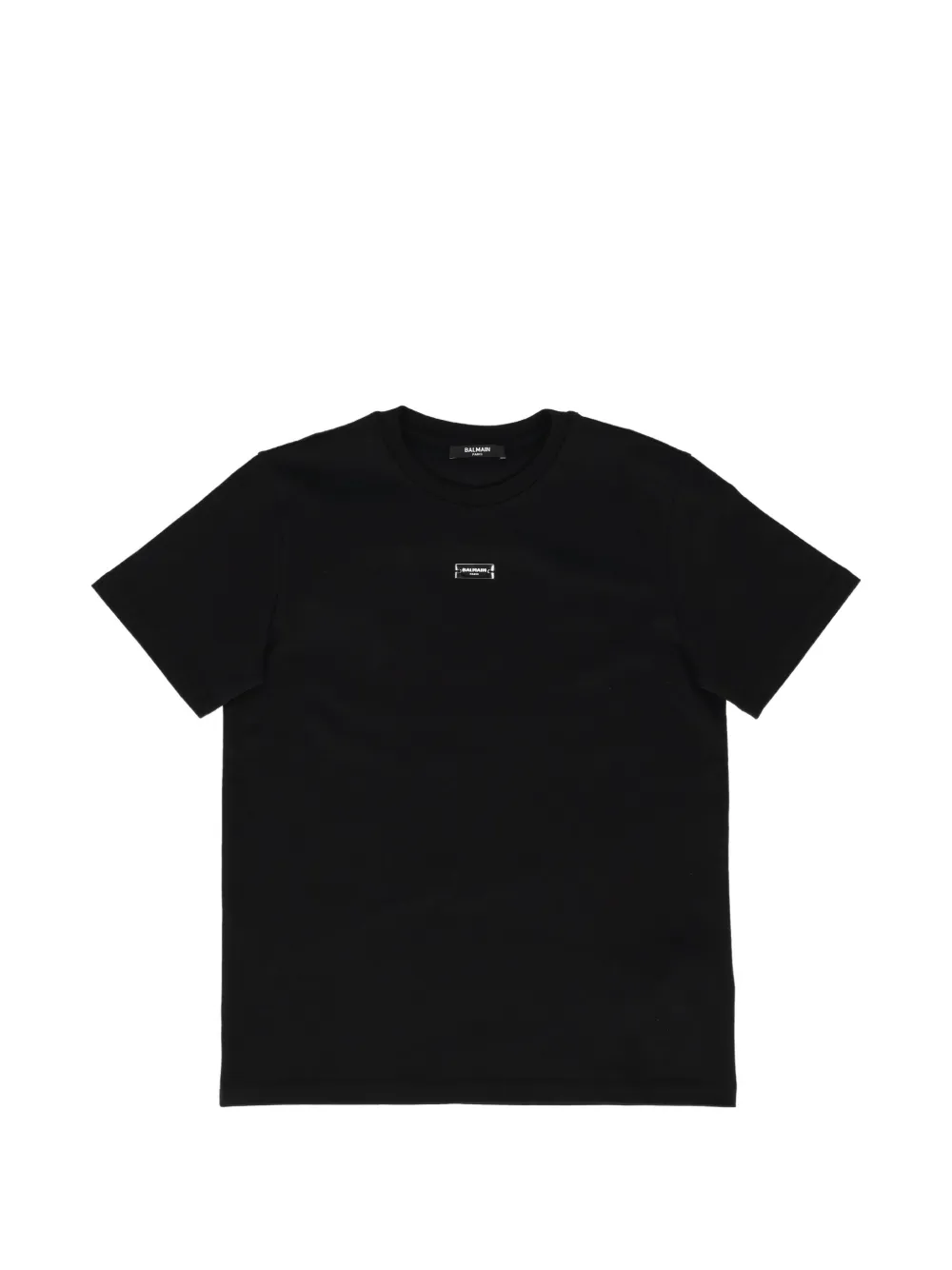 Balmain Kids shot-sleeves cotton T-shirt - Schwarz