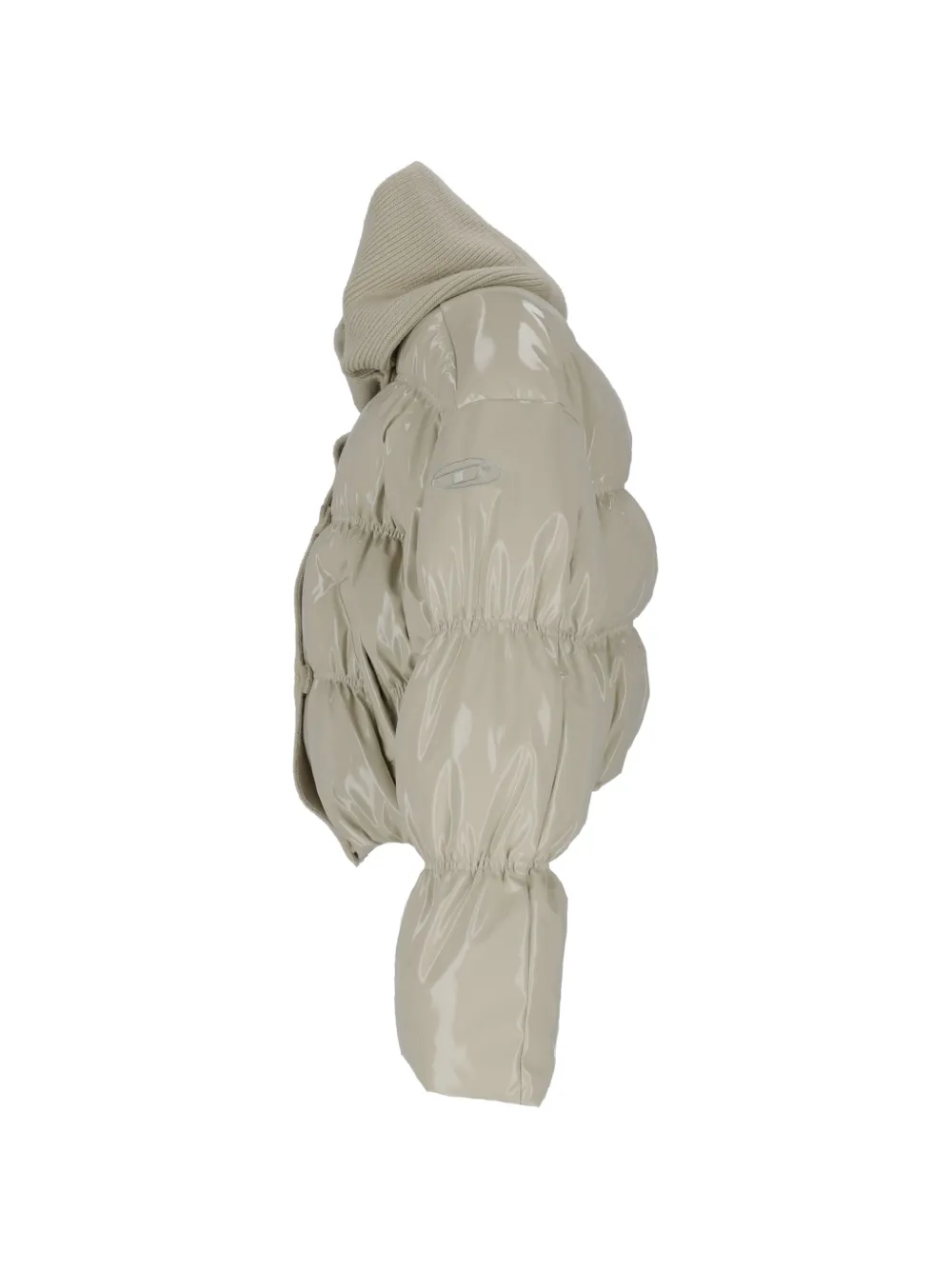 Diesel Ribgebreid gevoerd jack Beige