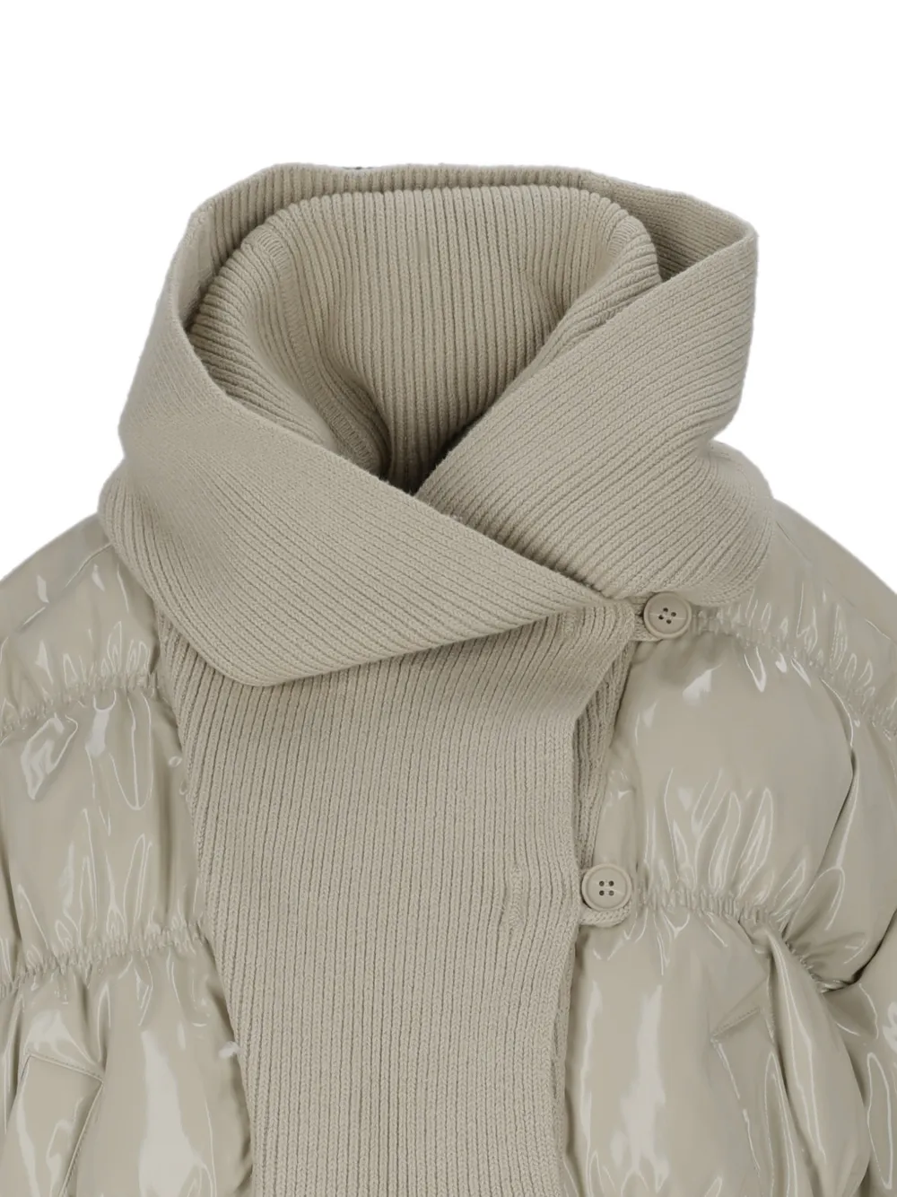 Diesel Ribgebreid gevoerd jack Beige