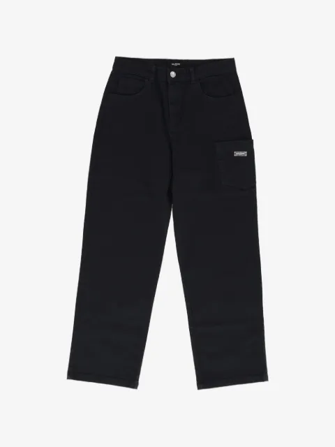 Balmain Kids vaqueros cargo con placa del logo