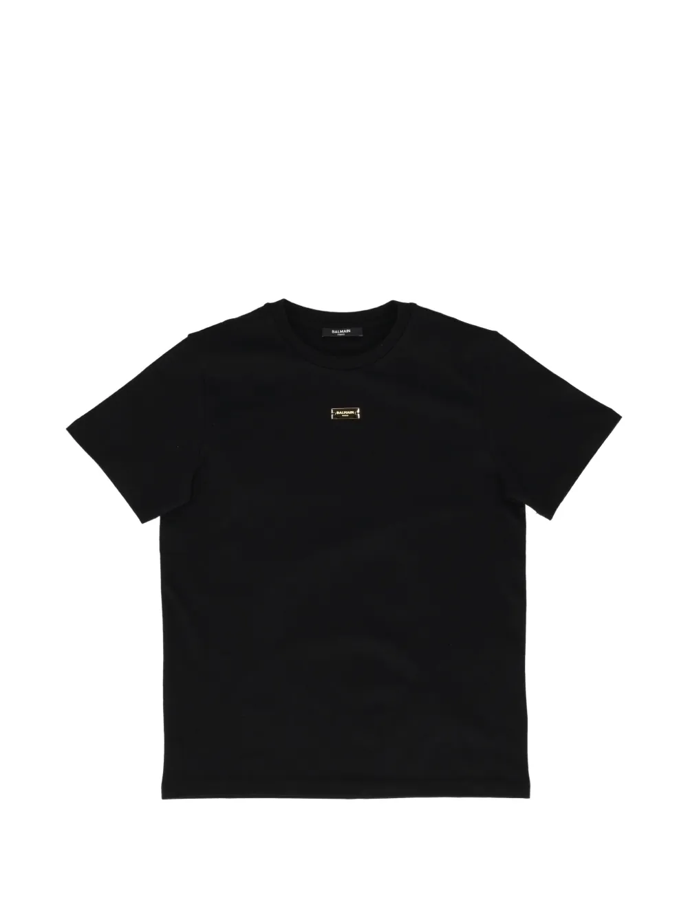 Balmain Kids logo-plaque T-shirt - Nero