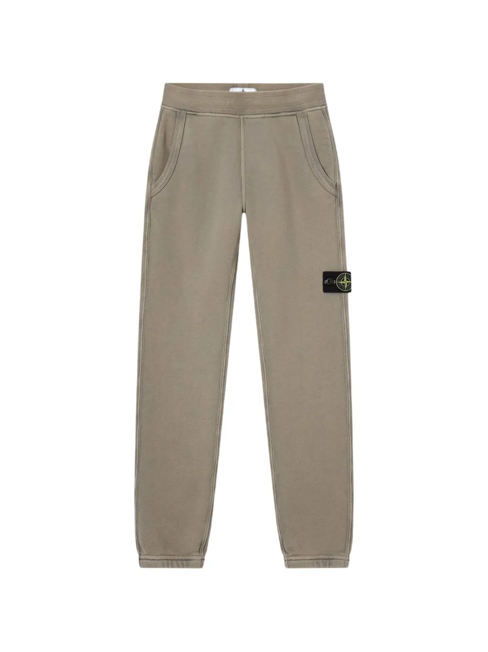 Stone Island Junior logo-patch track pants - Toni neutri