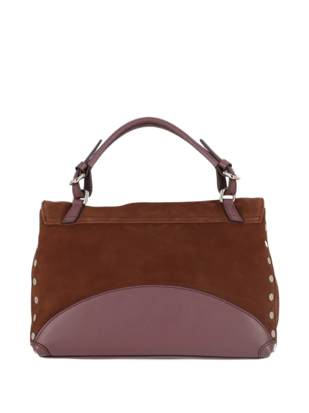 Zanellato Small Postina suede shoulder bag Bruin