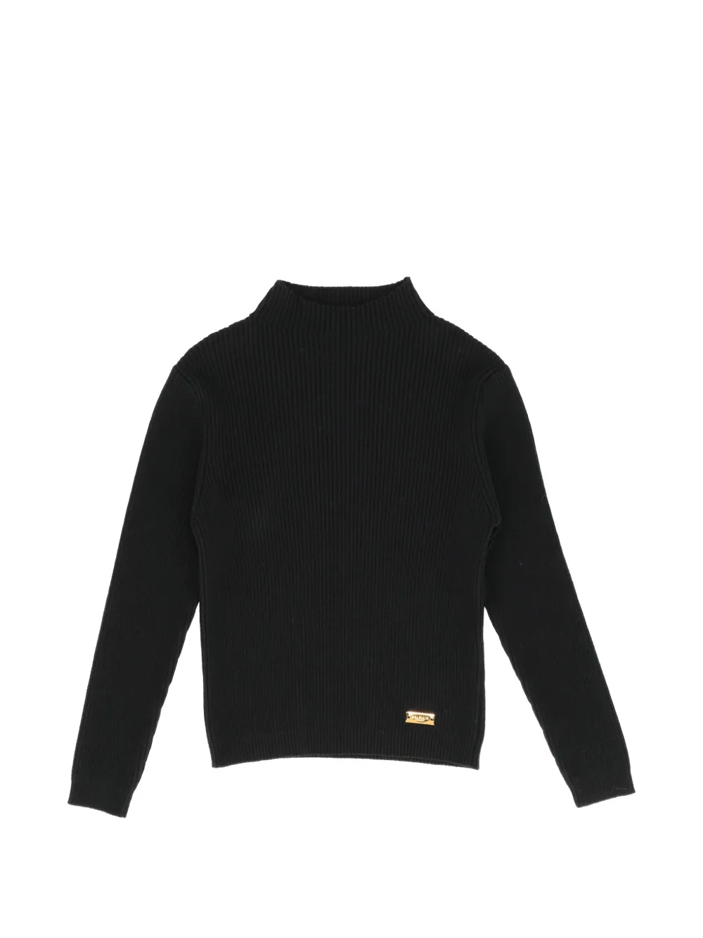 Balmain Kids ribbed-knit wool sweater - Nero