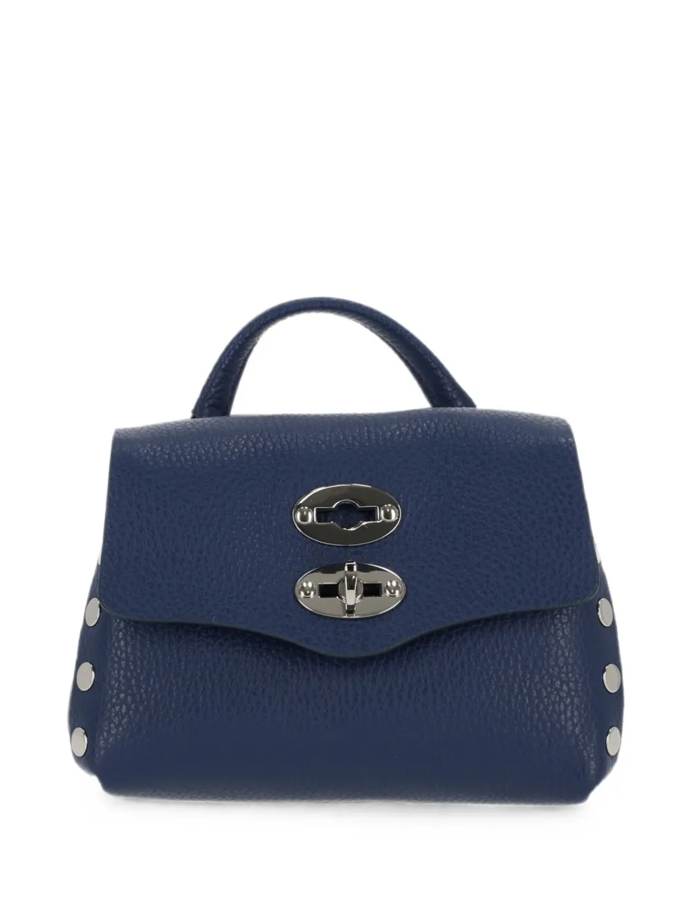 Zanellato super baby Postina® stud-embellished cross body bag - Blu