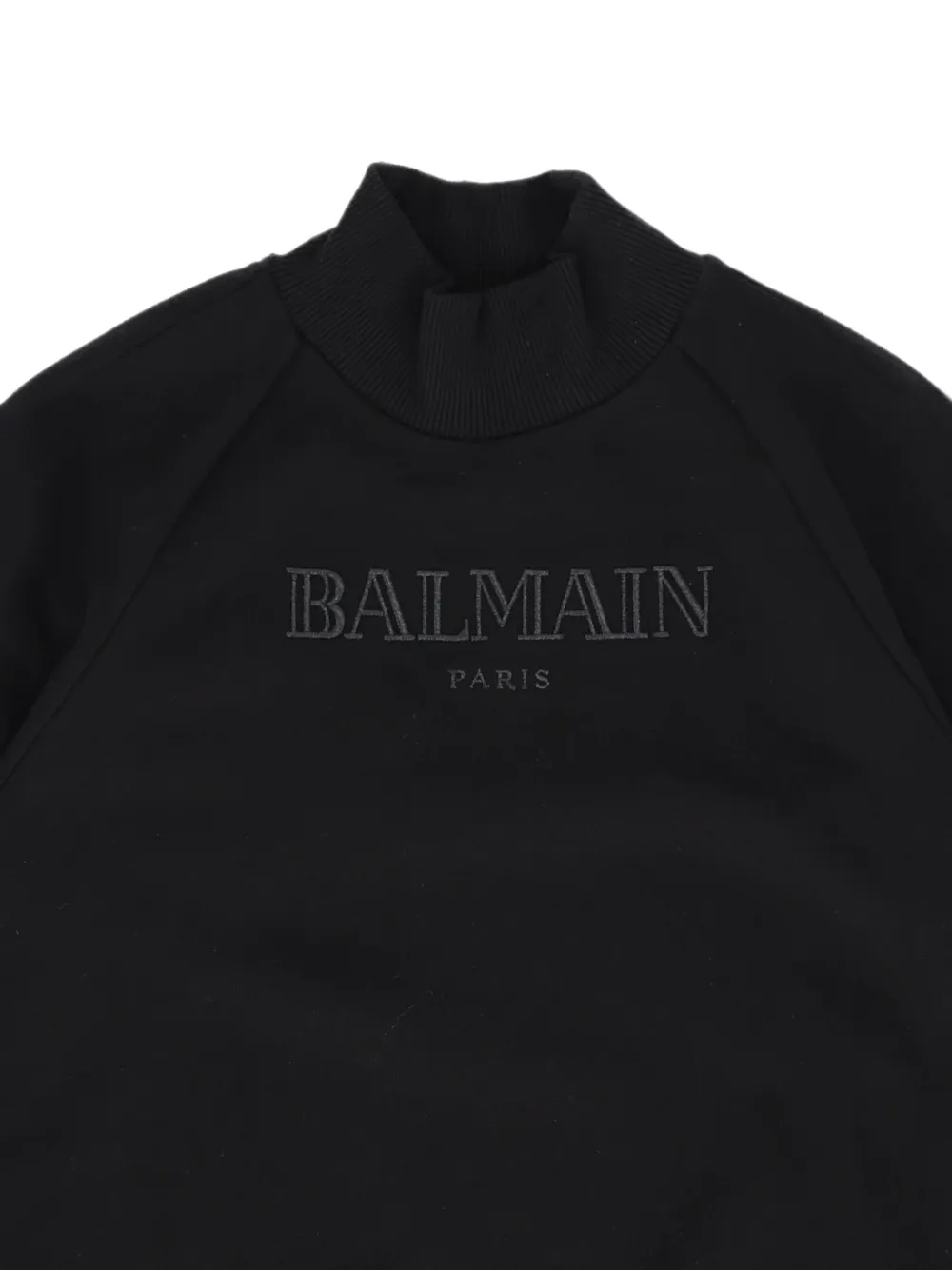 Balmain Kids Sweater met geborduurd logo Zwart