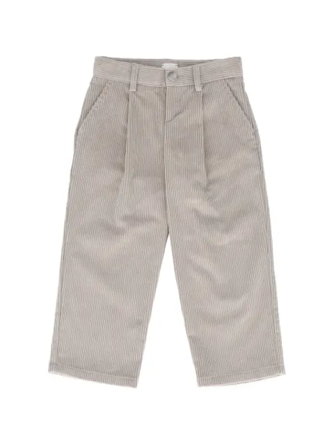 Eleventy Kids pantalones de pana con pinzas