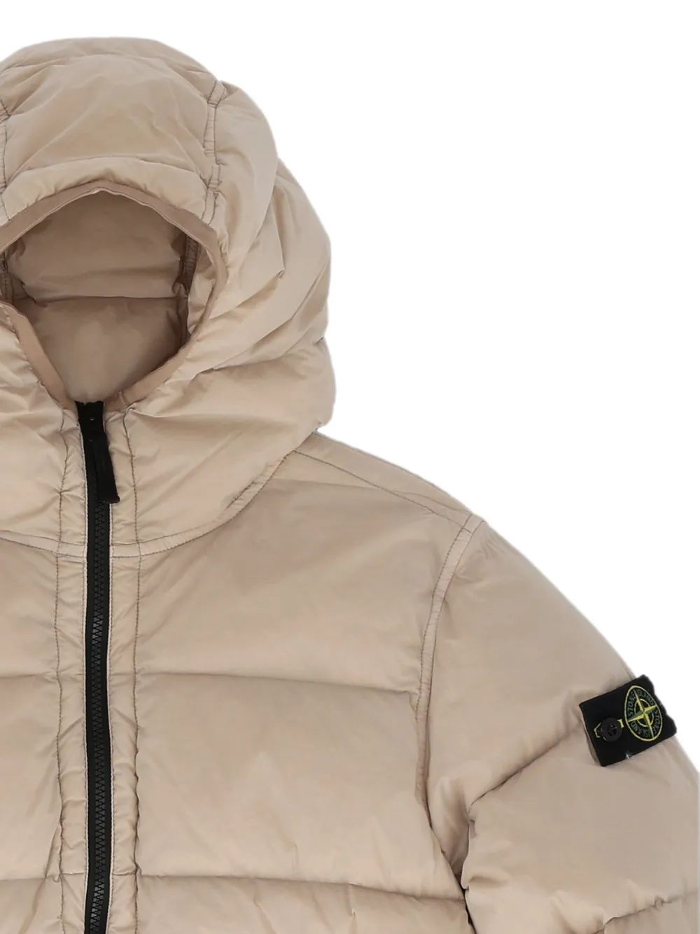Stone Island Junior Gewatteerd jack Beige