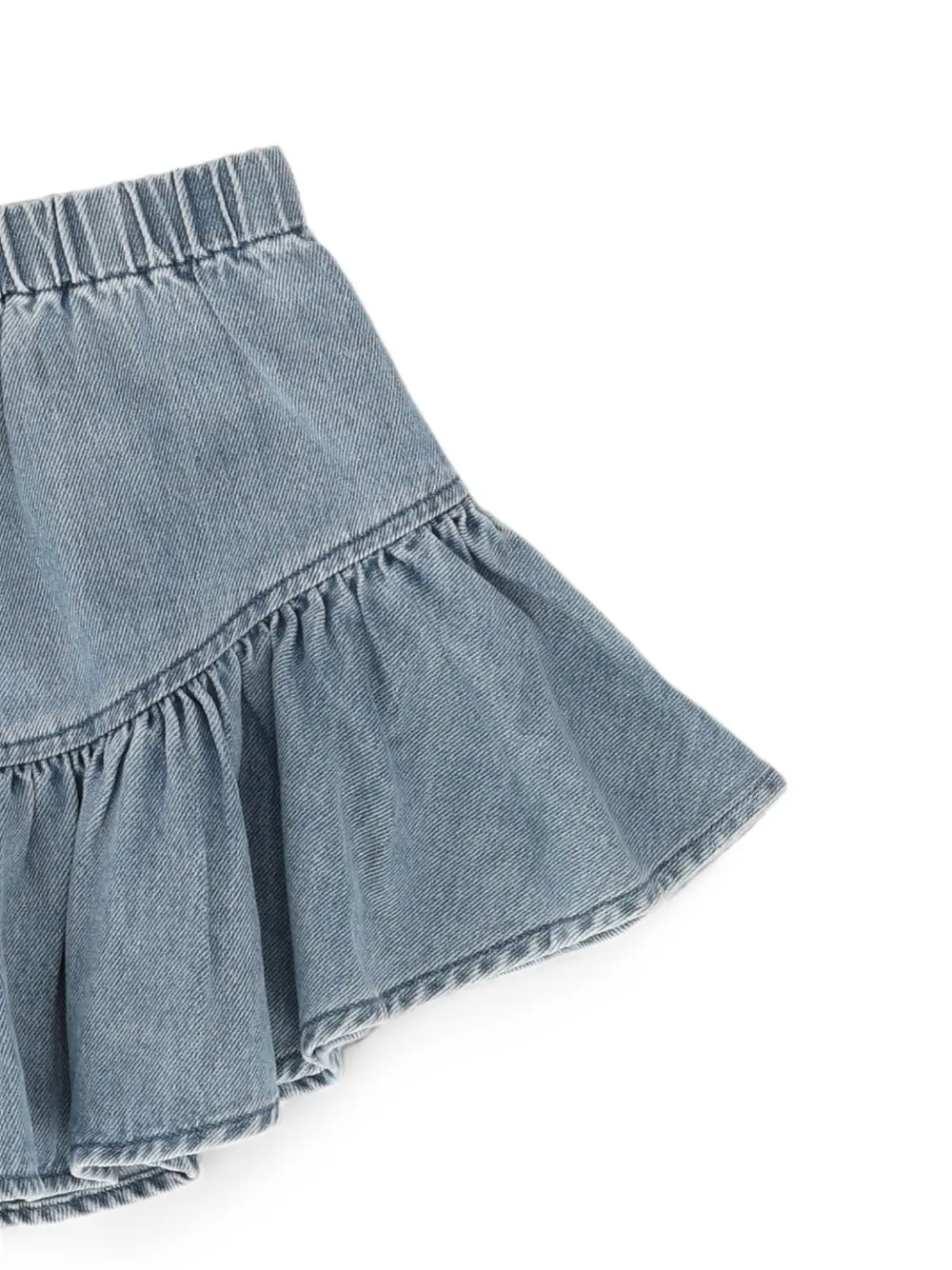 Douuod Kids Denim rok met ruches Blauw
