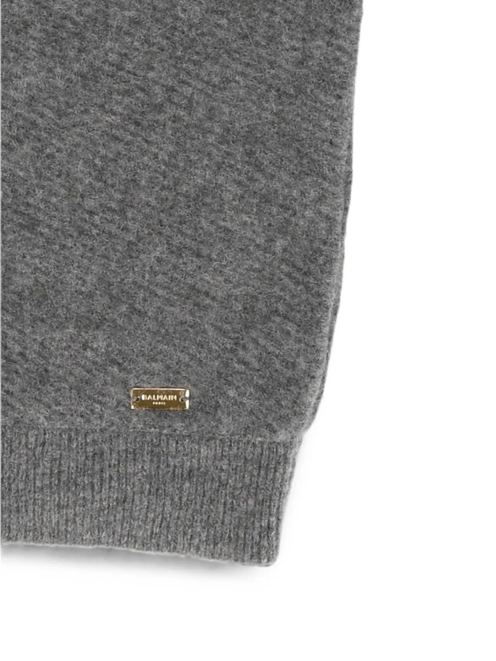 Balmain Kids Gebreide jurk Grijs