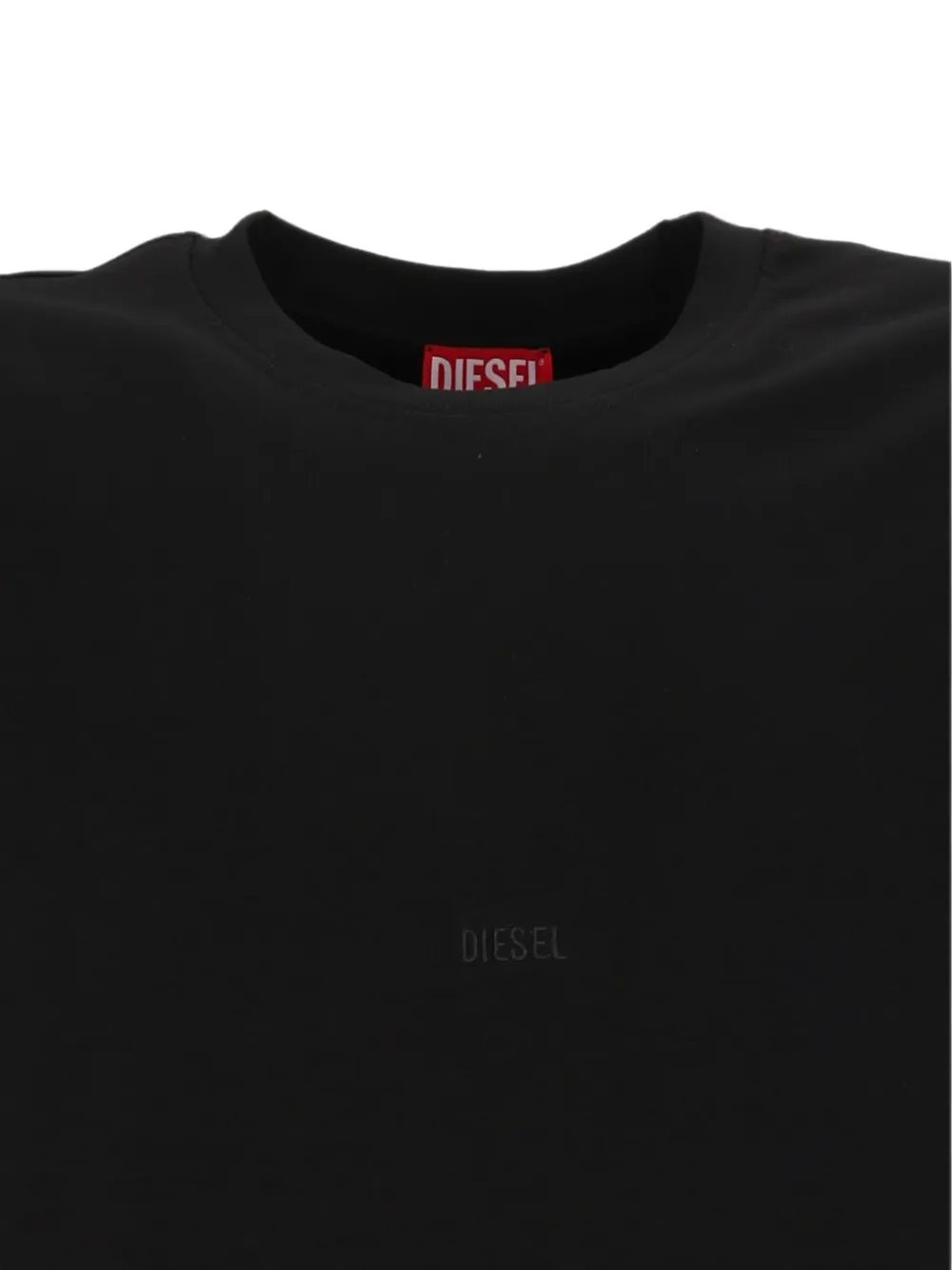 Diesel T-shirt met geborduurd logo Zwart