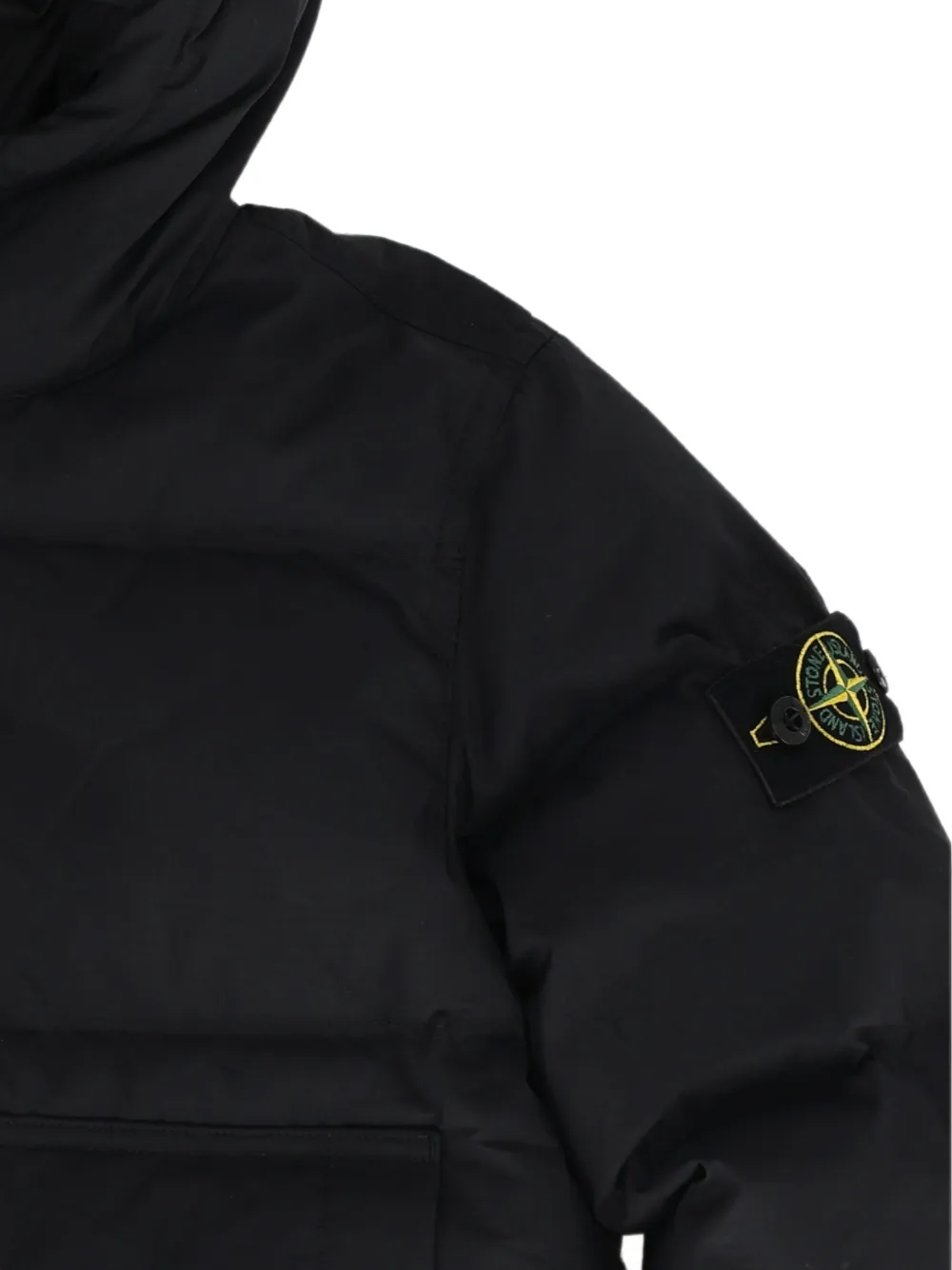 Stone Island Junior Jack met Compass-logopatch Zwart