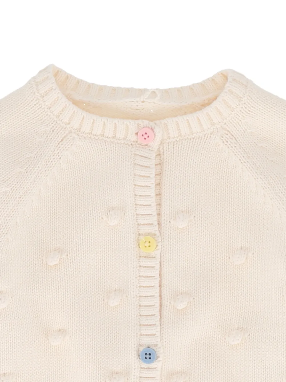 Stella McCartney Kids Gebreid vest met knopen Beige