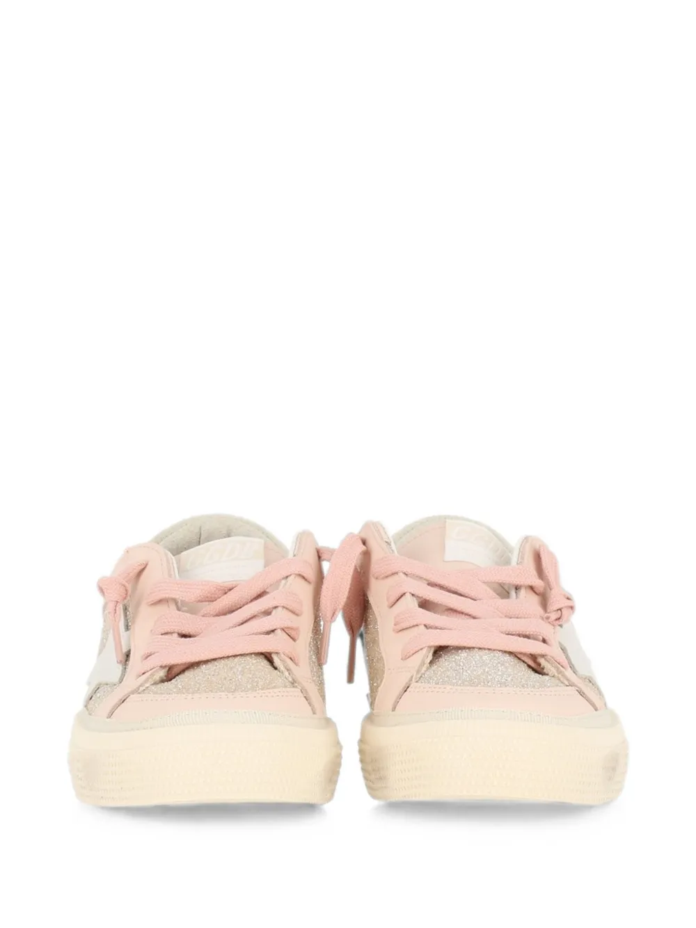 Golden Goose Kids May glitter-detail sneakers Roze