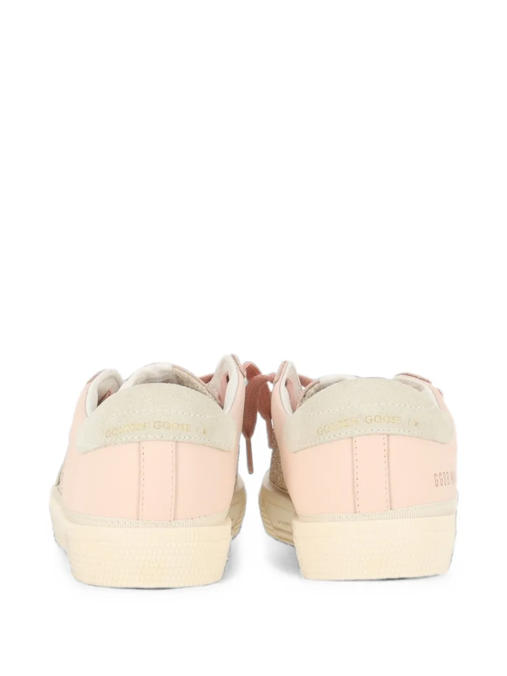 Golden Goose Kids May glitter-detail sneakers Roze