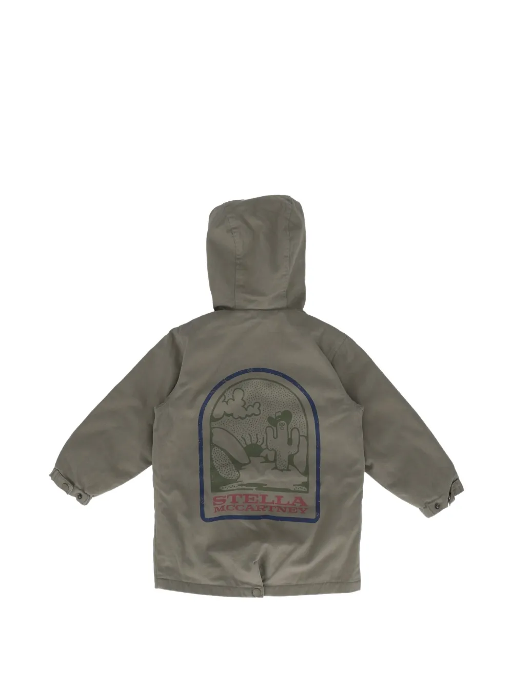 Stella McCartney Kids Parka met capuchon Groen