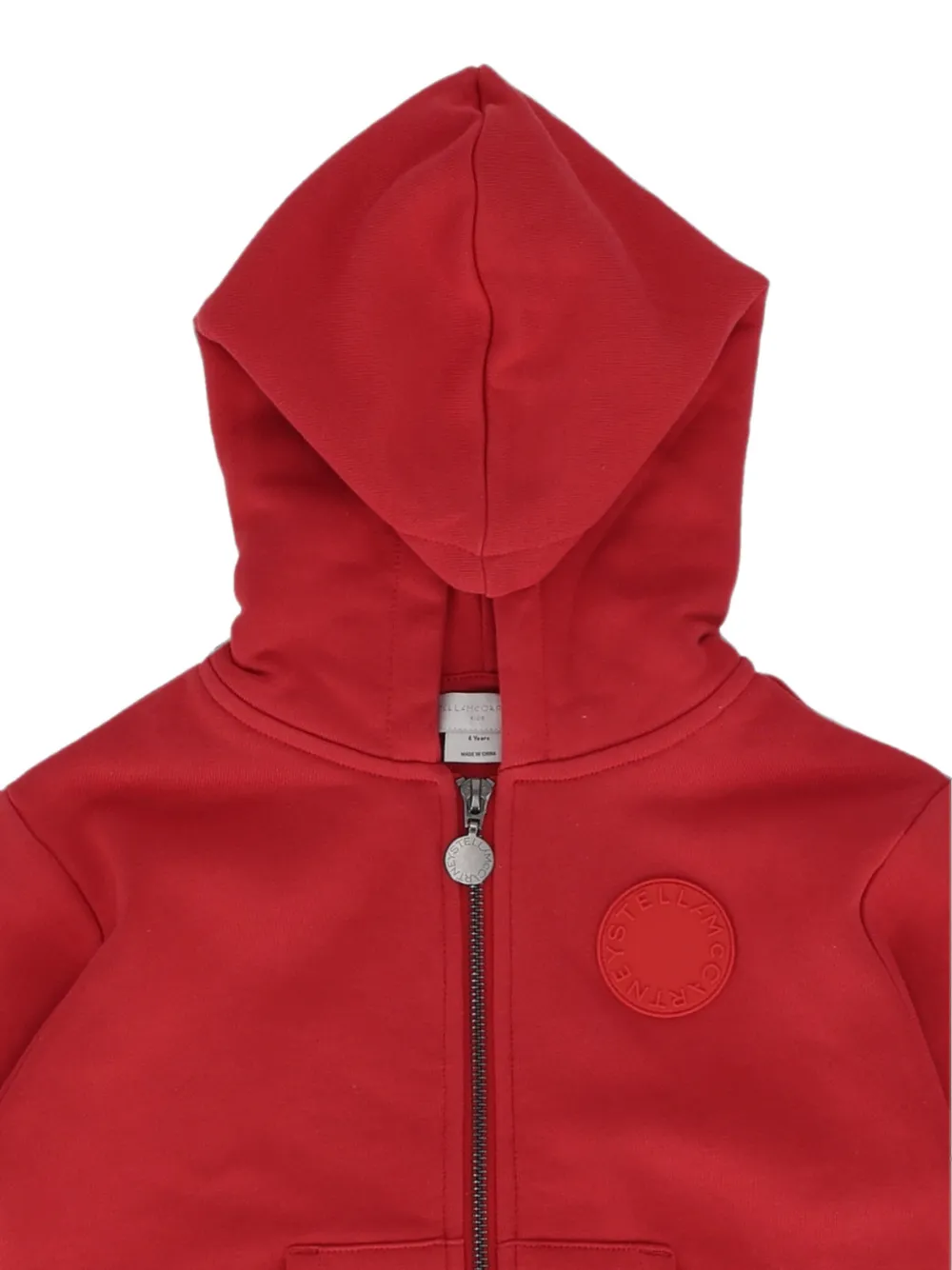 Stella McCartney Kids Hoodie met rits Rood