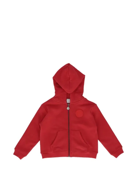 Stella McCartney Kids logo-patch zip-up hoodie