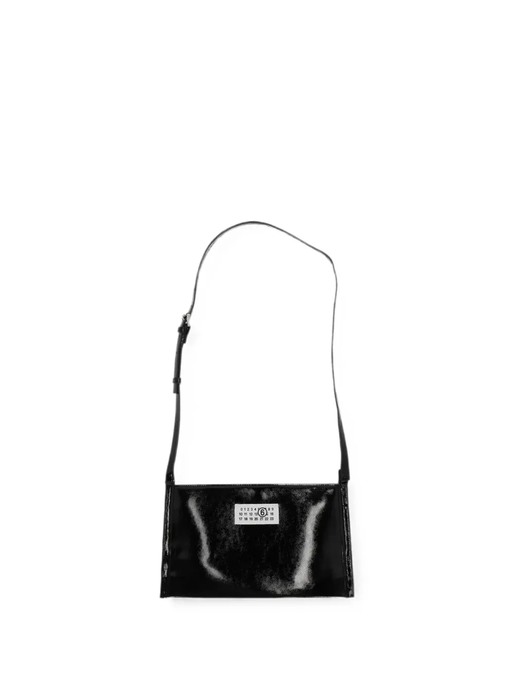 MM6 Maison Margiela Kids logo-patch shoulder bag - Nero
