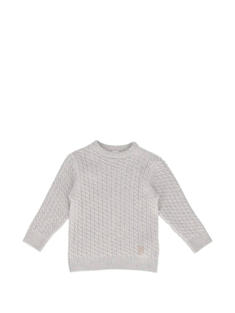 Eleventy Kids cable-knit sweater - Grigio