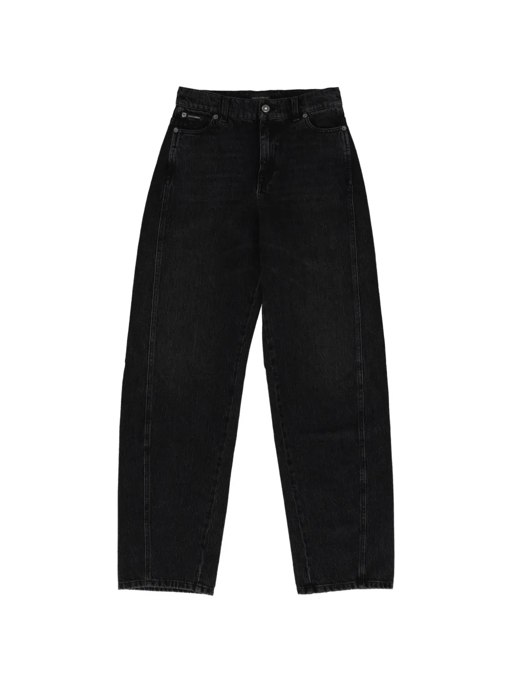 Dolce & Gabbana Kids logo-plaque jeans - Schwarz
