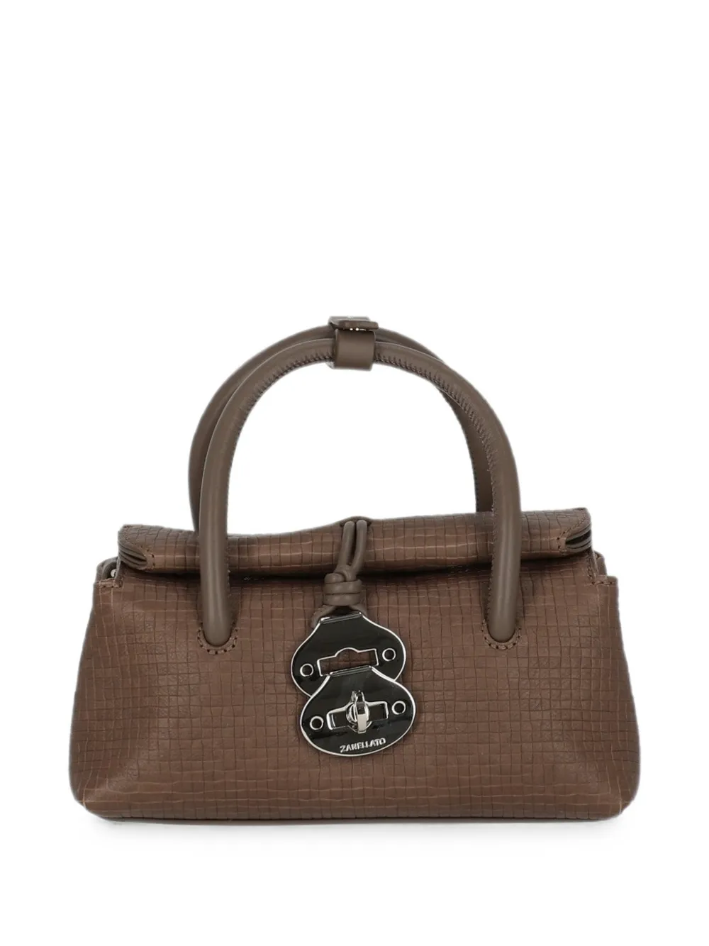 Zanellato baby Dotta leather shoulder bag - Marrone
