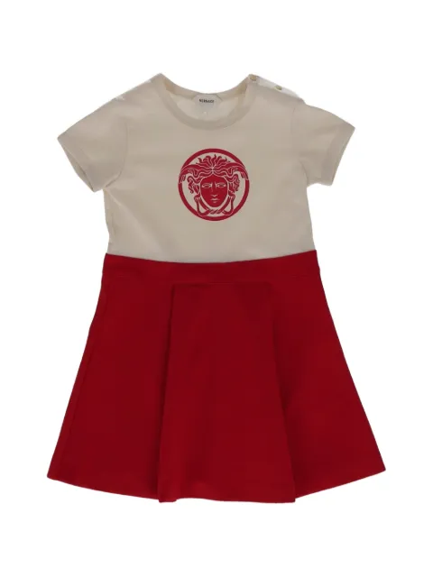 Versace Kids robe plissée à motif Medusa