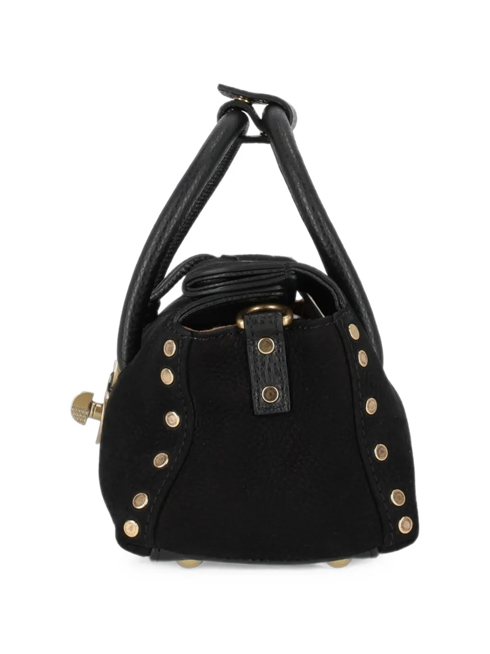 Zanellato Dotta Jones leren shopper met studs Zwart