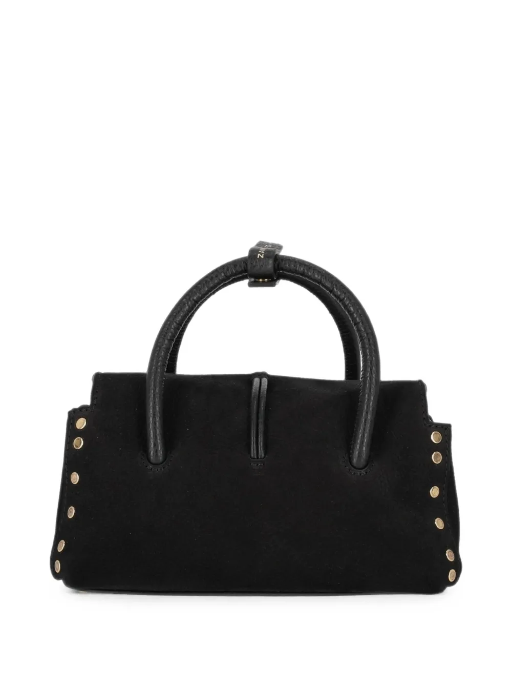 Zanellato Dotta Jones leren shopper met studs Zwart