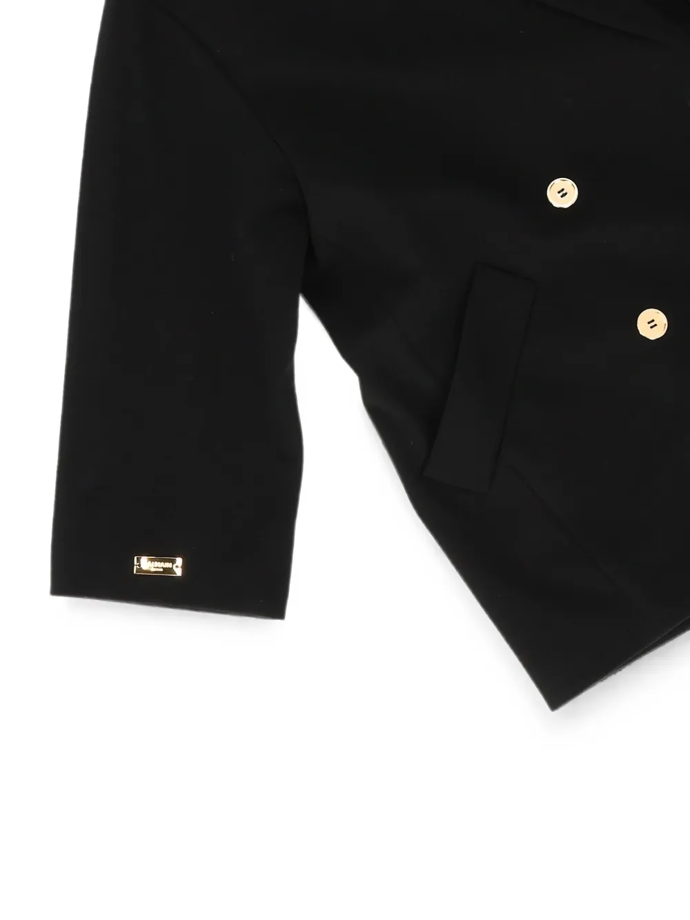 Balmain Kids Jas met dubbele rij knopen Zwart