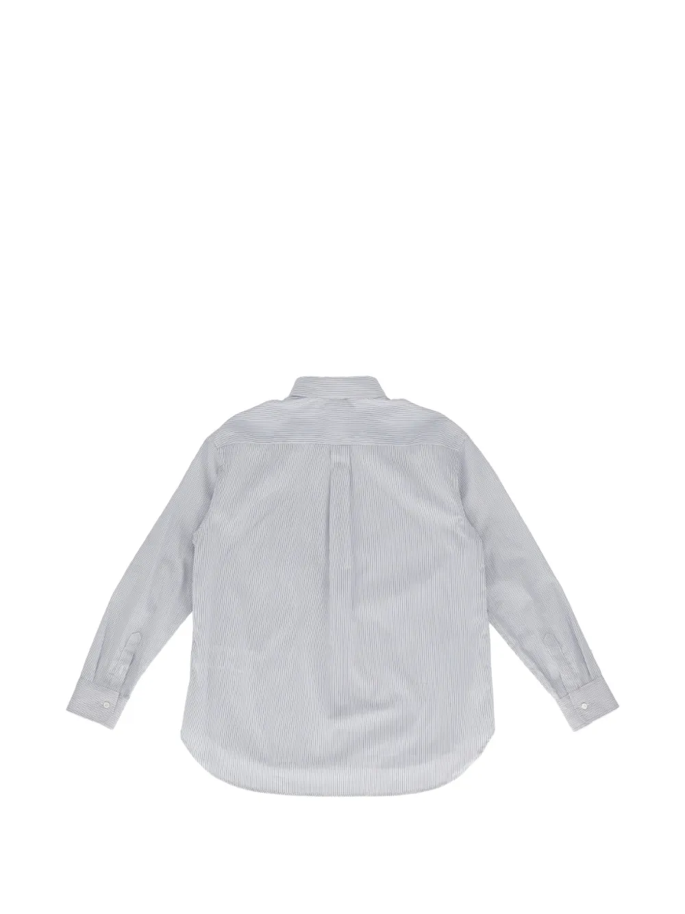 ETRO KIDS Gestreept shirt met Pegasus-borduurwerk Grijs