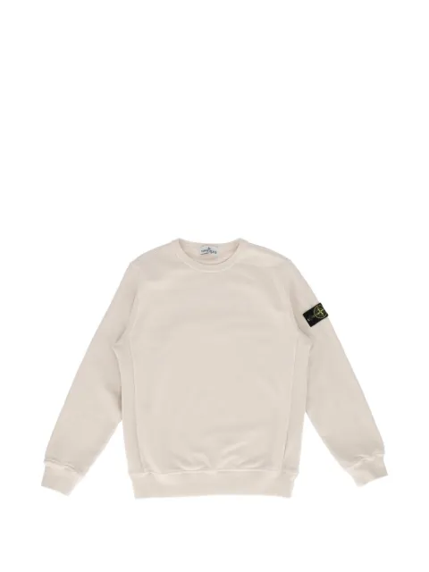 Stone Island Junior logo-patch cotton sweater