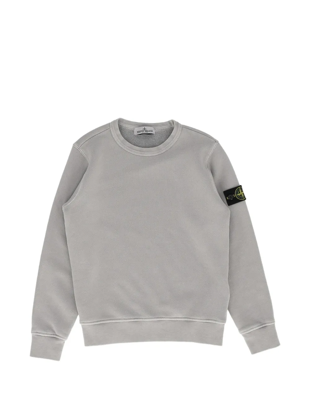 Stone Island Junior logo-patch sweater - Grigio
